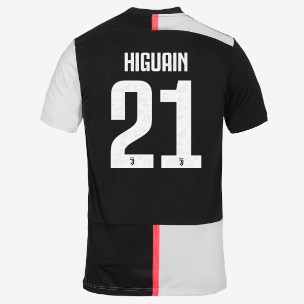 Camiseta Juventus NO.21 Higuain 1ª 2019/20 Blanco Negro